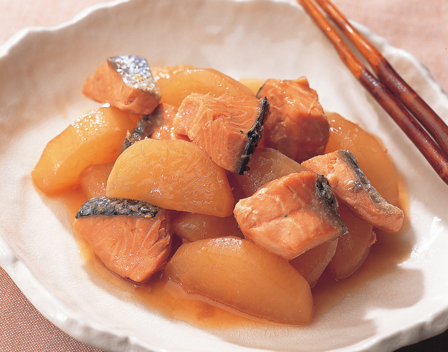 大根と鮭のうま煮 画像