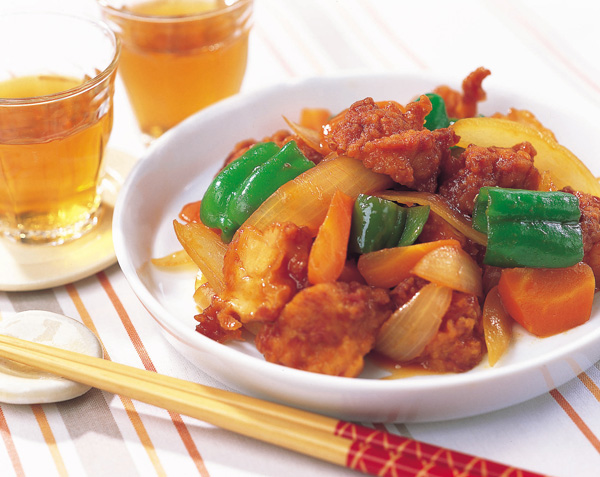 鶏の唐揚げ酢豚風 画像