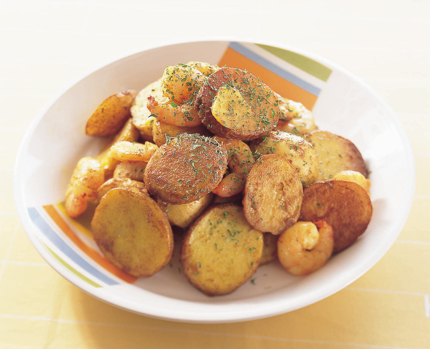 新じゃがとえびの炒め物カレー風味 画像
