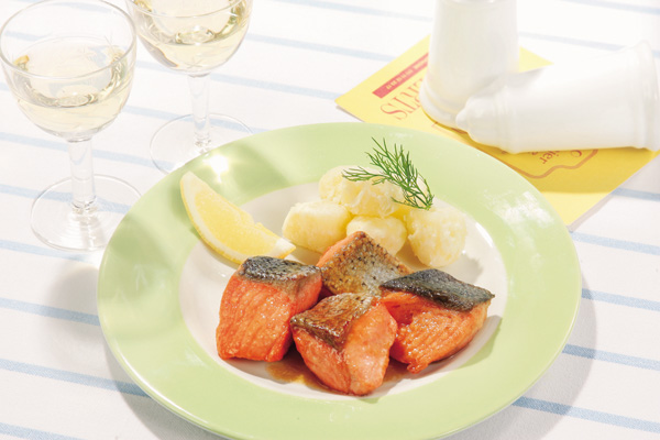 サーモンの一口ソテー 画像