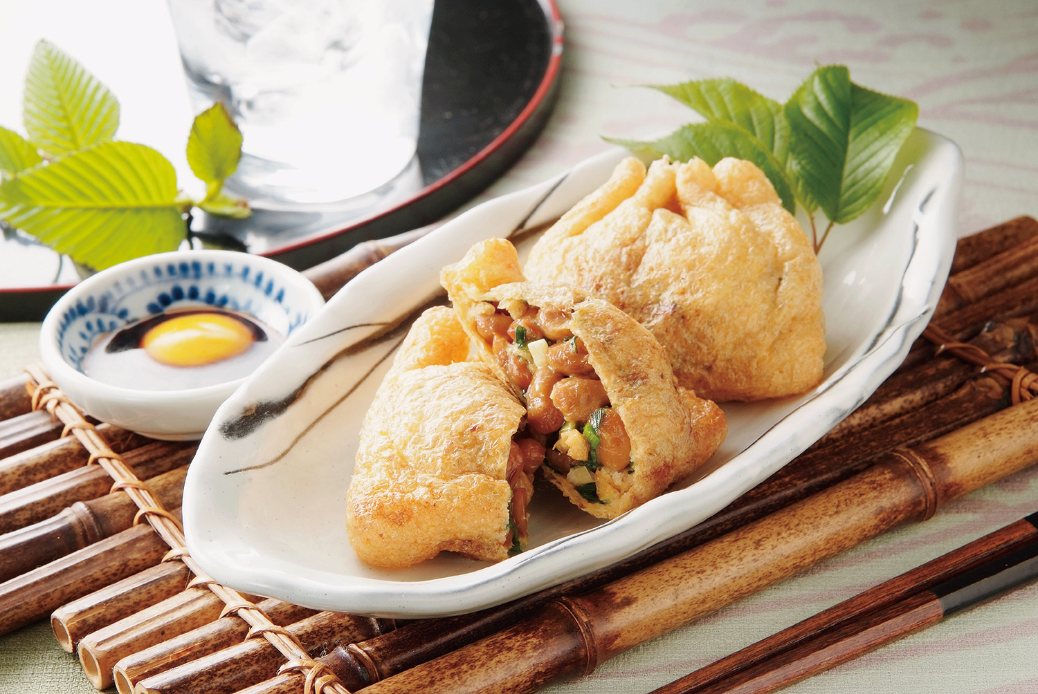 納豆とねぎの袋詰め焼き 画像