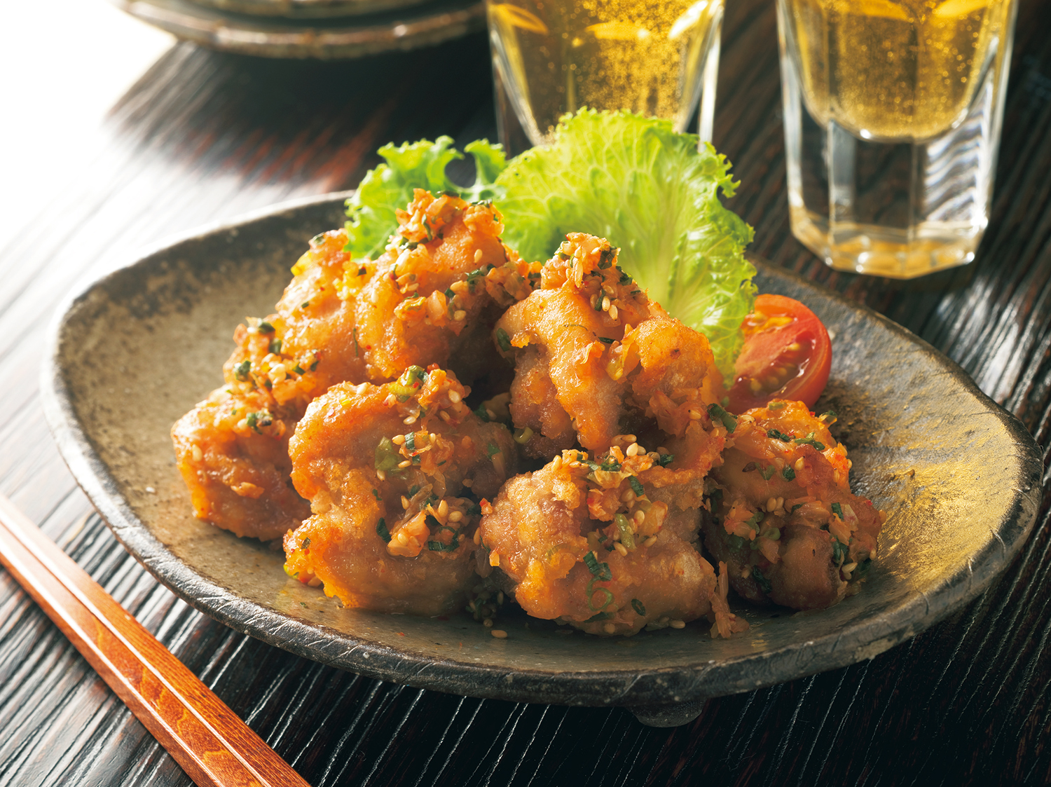 キムチ風味の旨辛唐揚げ 画像