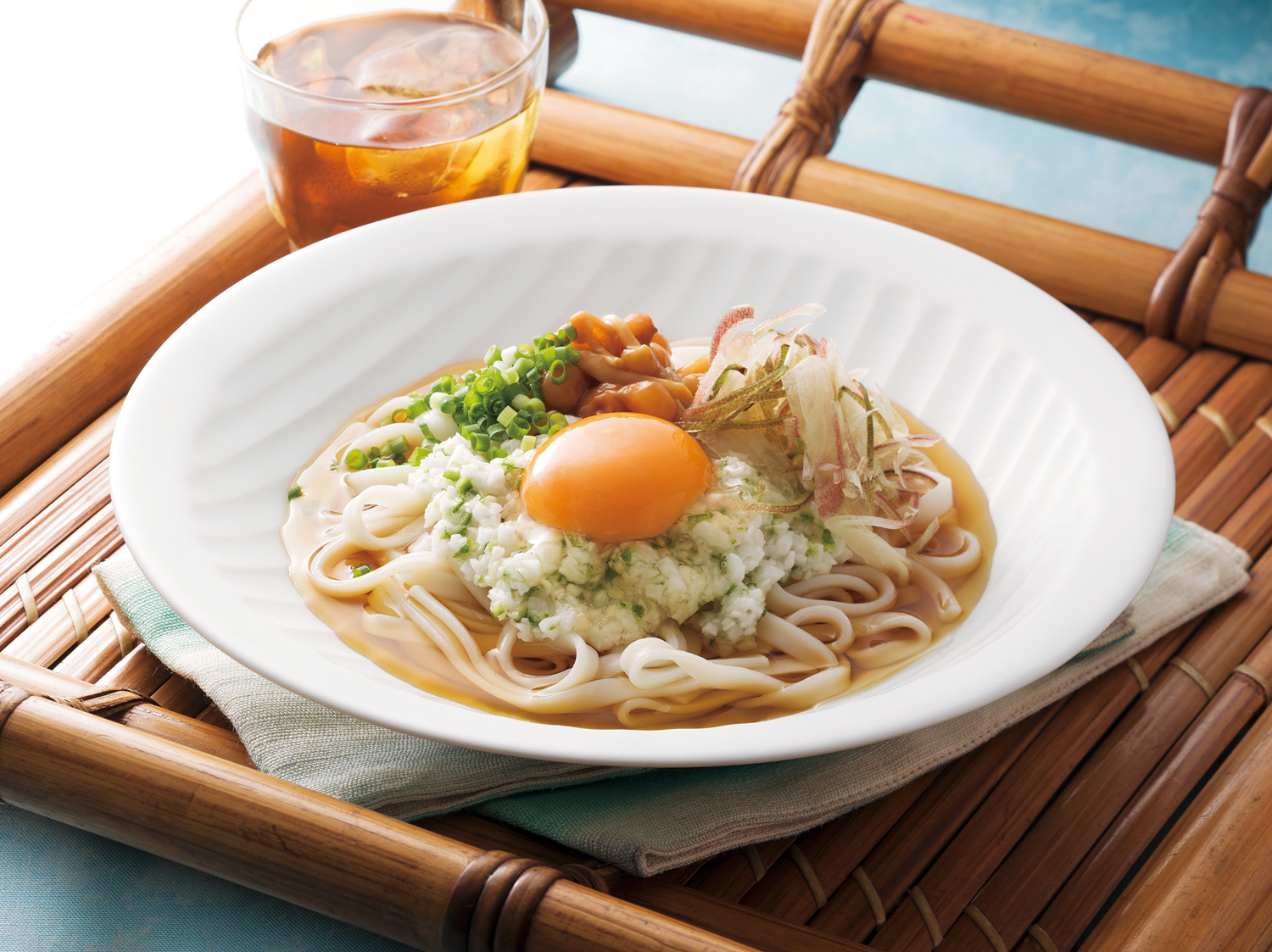 ヘルシーねばねば冷やしうどん 画像