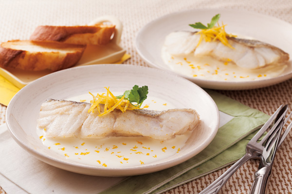 たらのムニエル柚子クリームソース 画像